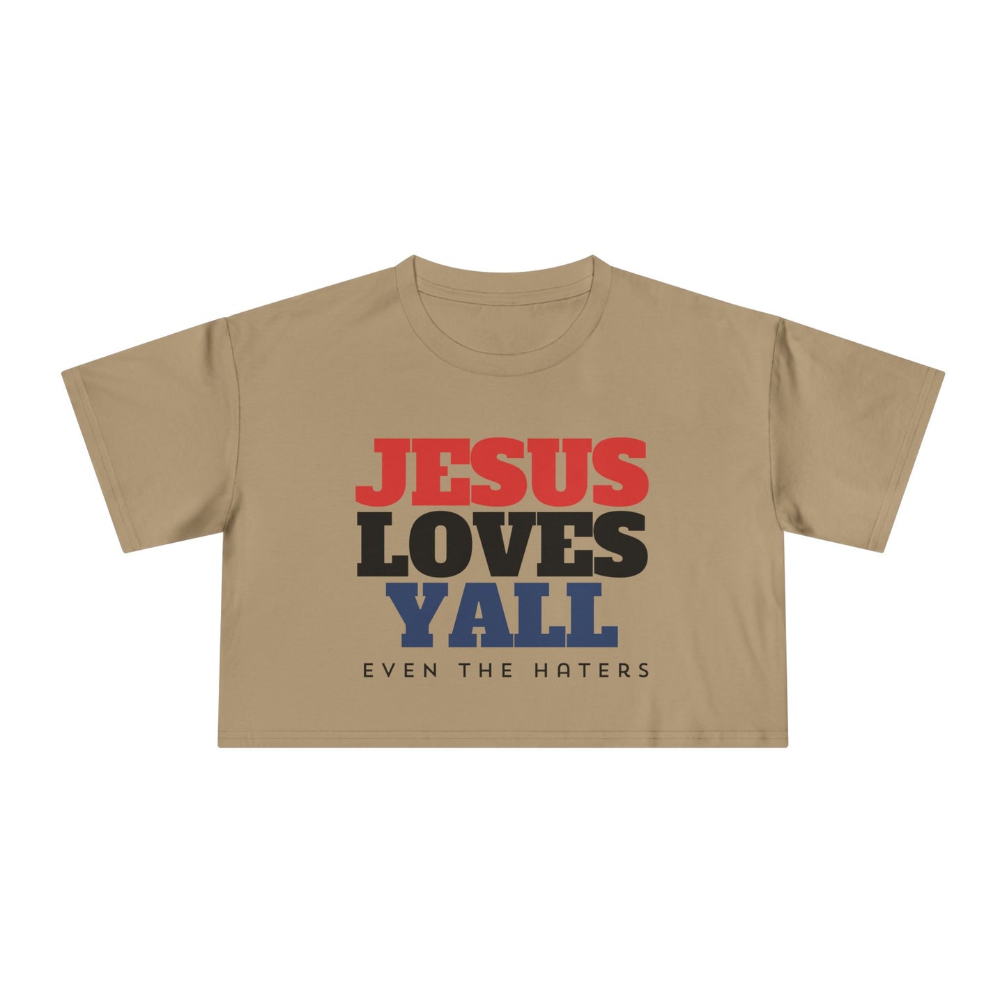 JESUS LOVES YALL CROP TEE