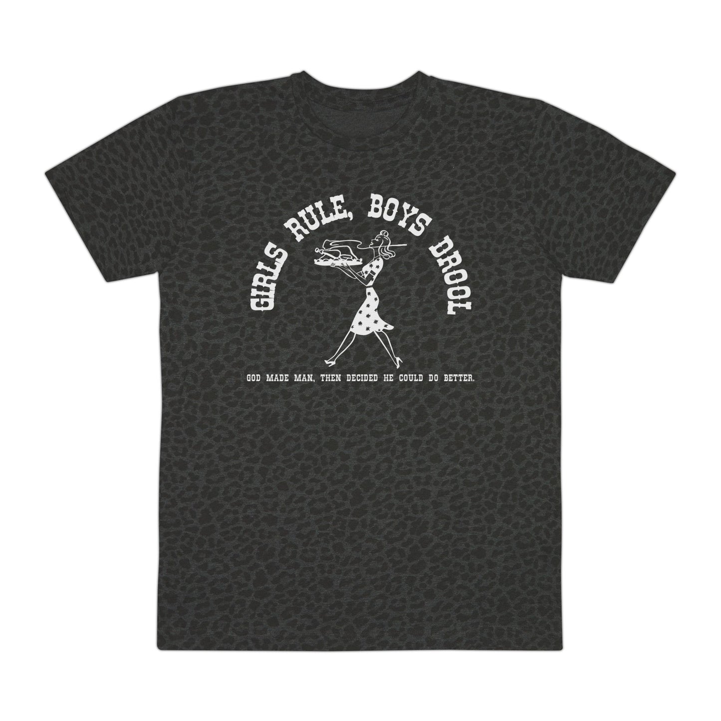 GIRLS RULE BOYS DROOL PATTERN TEE