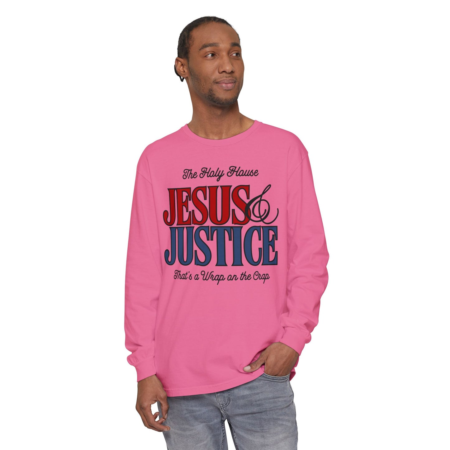 JESUS & JUSTICE LONGSLEEVE TEE