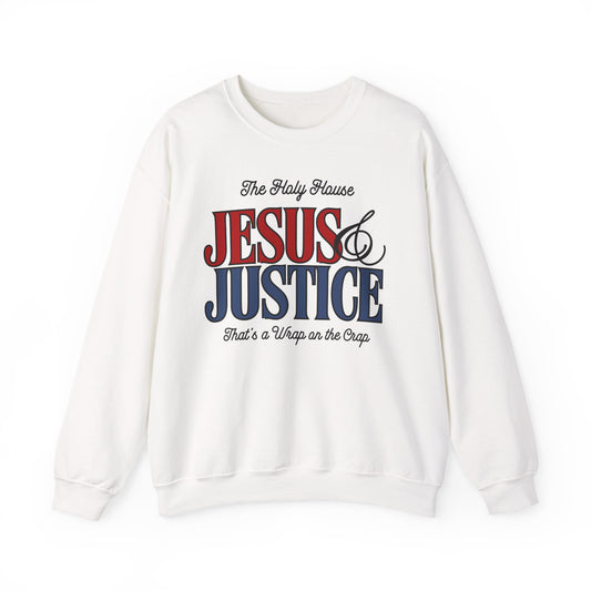 JESUS AND JUSTICE SWEATSHIRT