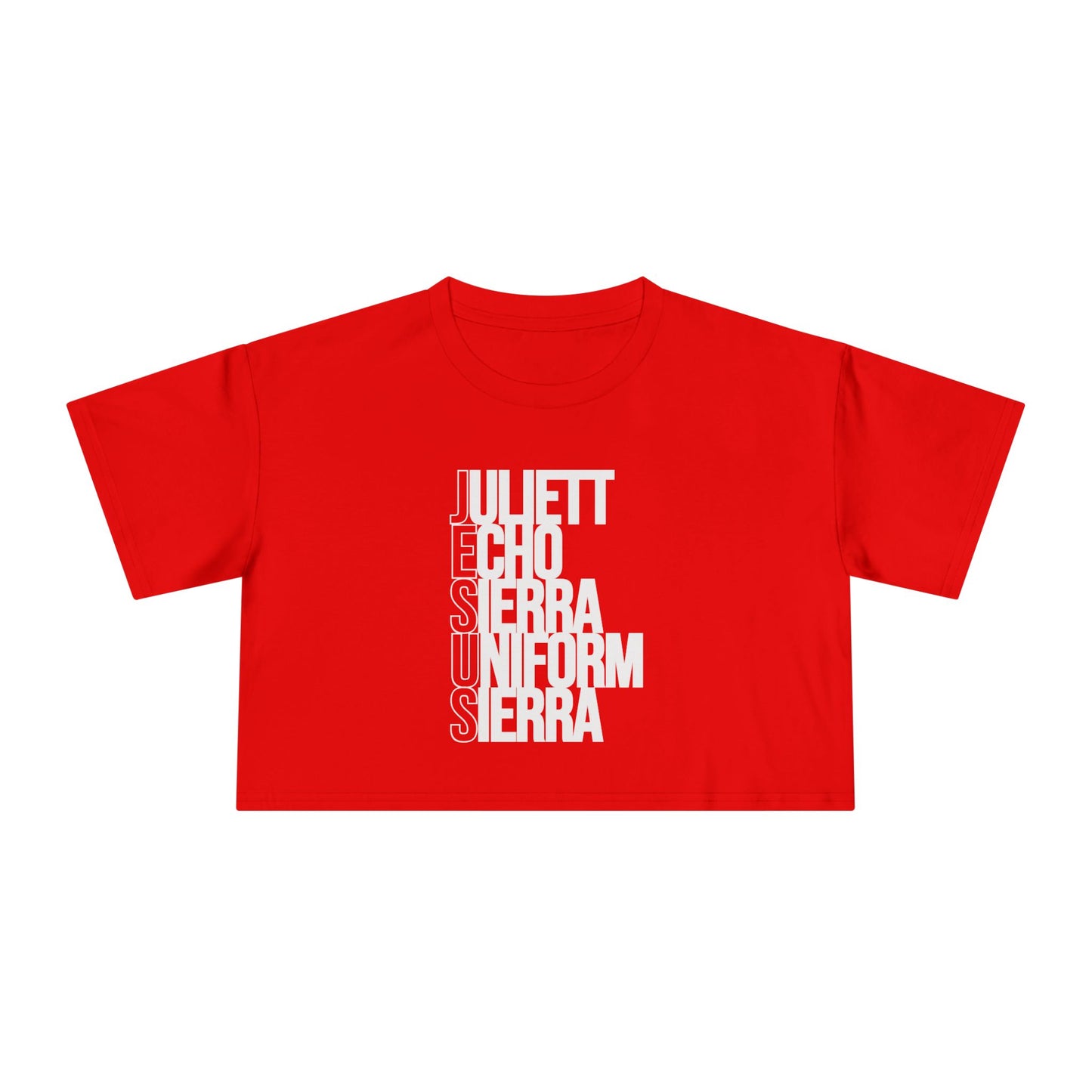 J E S U S CROP TEE