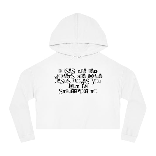 POEM CROP HOODIE
