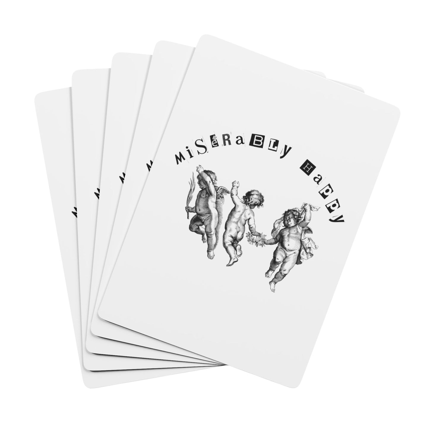 MISERABLY HAPPY X PLAYING CARDS