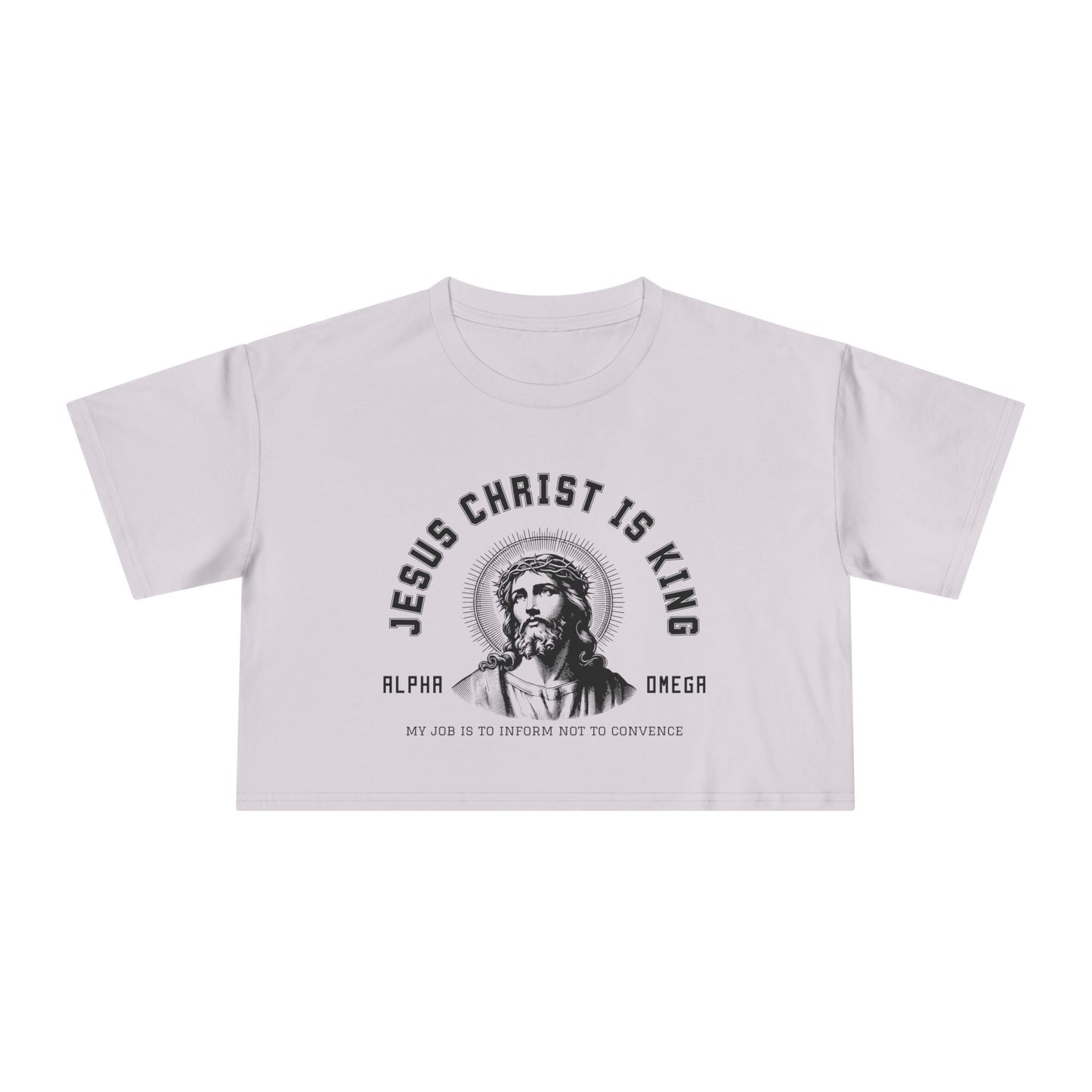 INFORM NOT CONVINCE CROP TEE