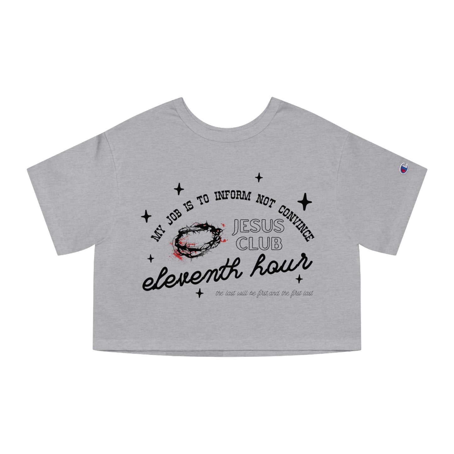 JESUS CLUB CROP TEE