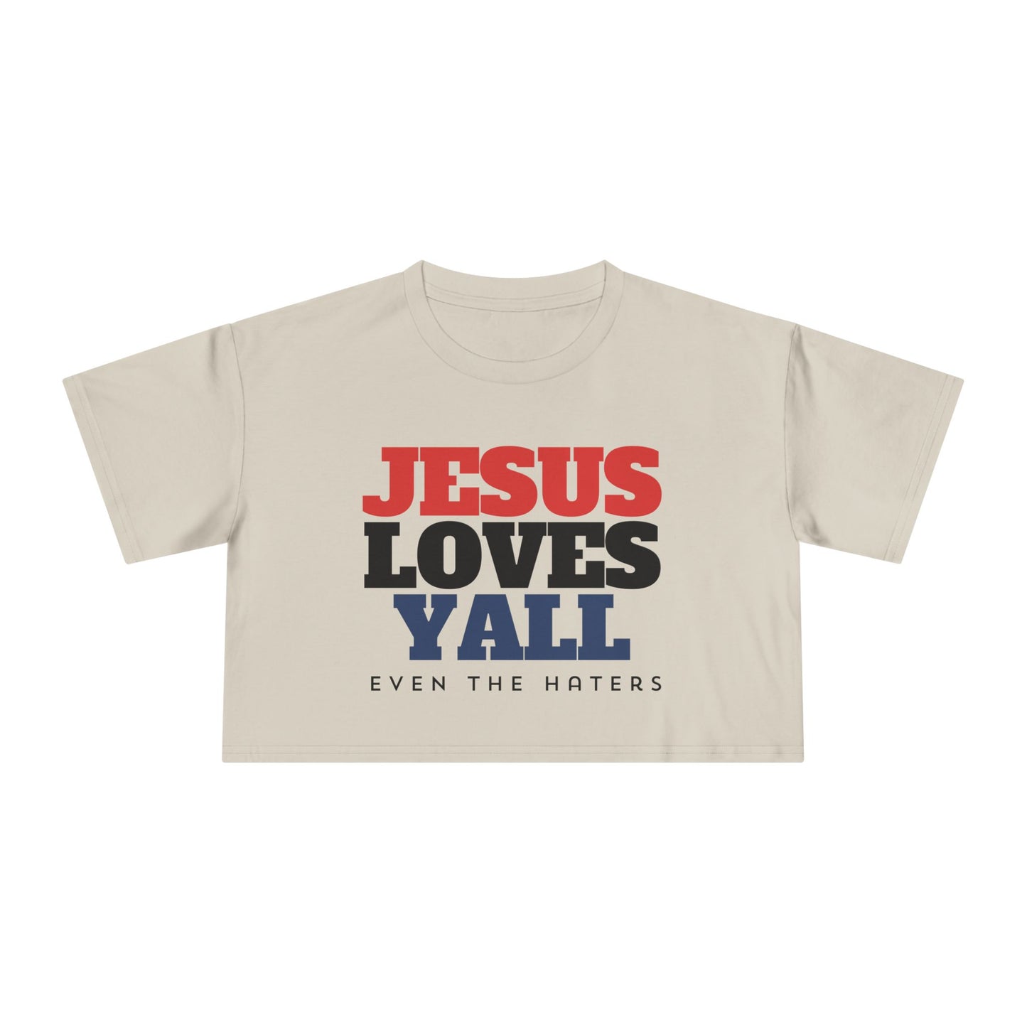 JESUS LOVES YALL CROP TEE