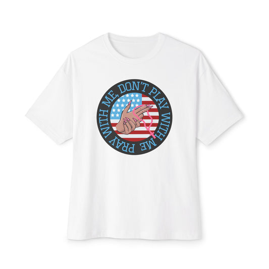 PRAY DONT PLAY BOXY TEE
