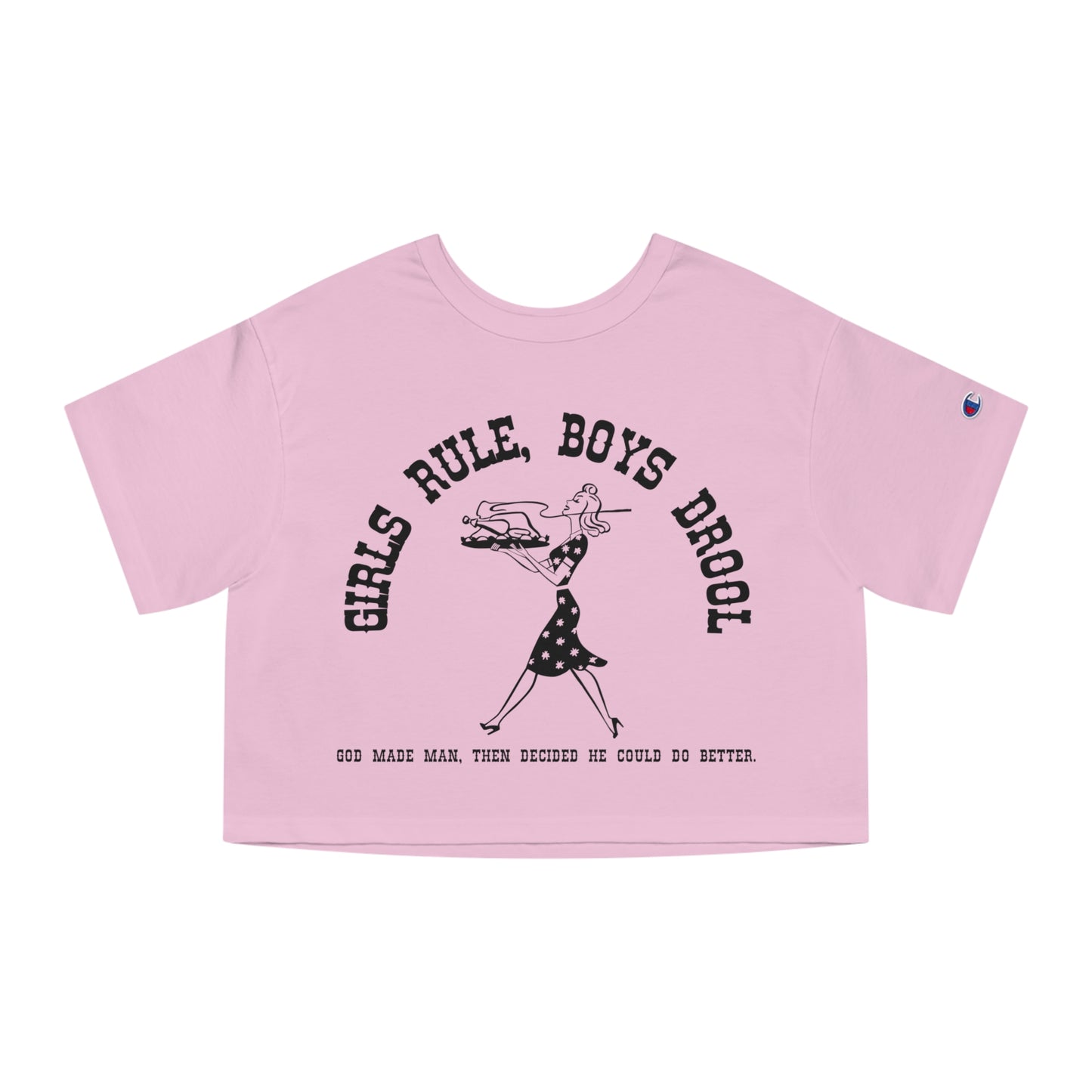GIRLS RULE BOYS DROOL CROP TEE