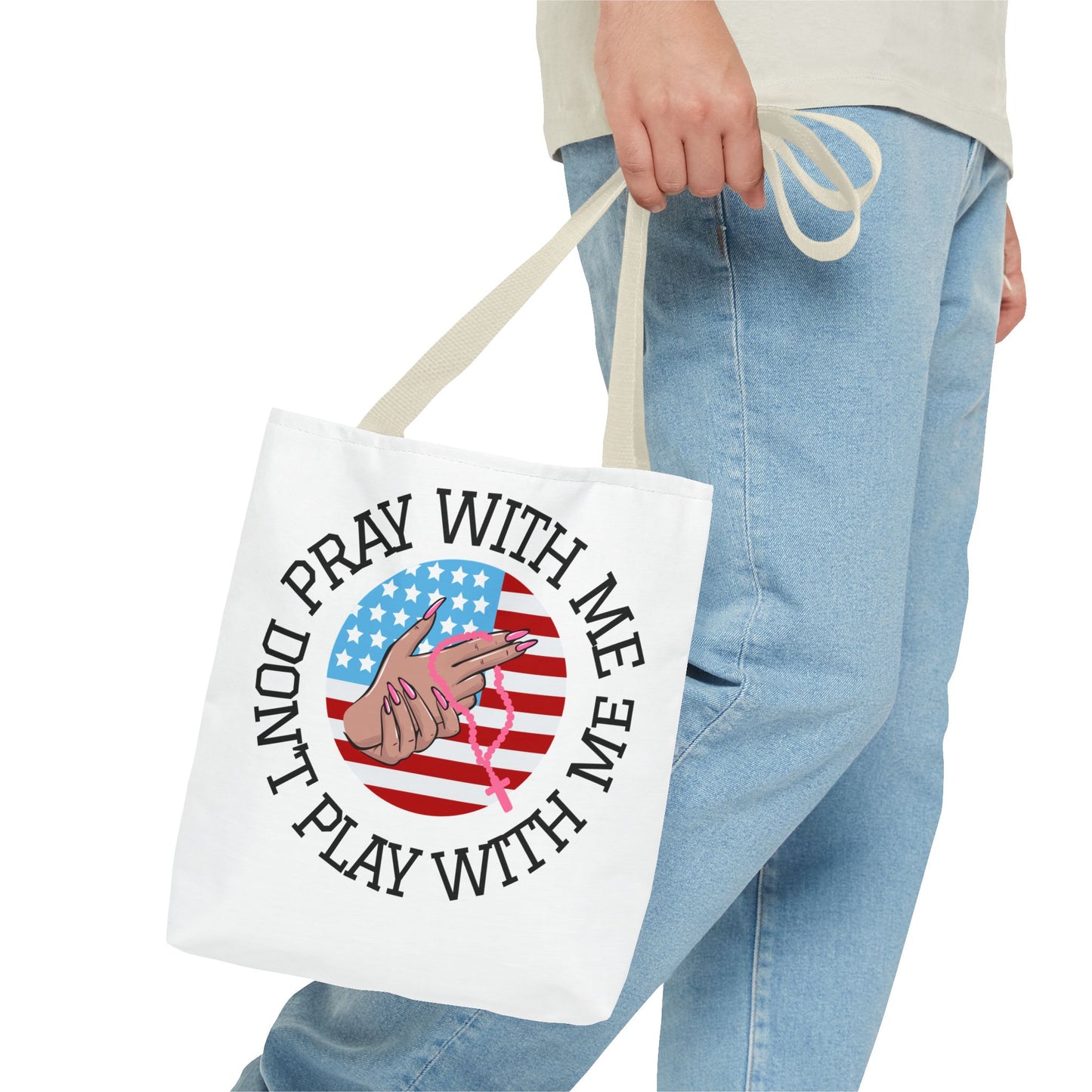 PRAY DONT PLAY TOTE