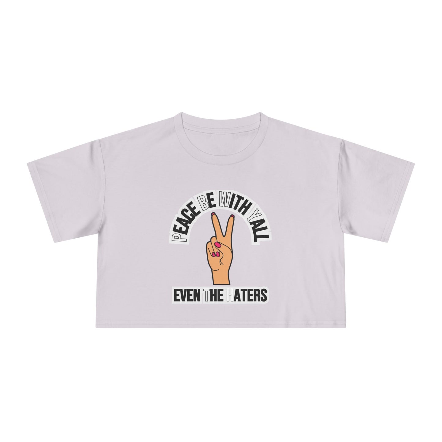 PEACE BE WITH YALL CROP TEE
