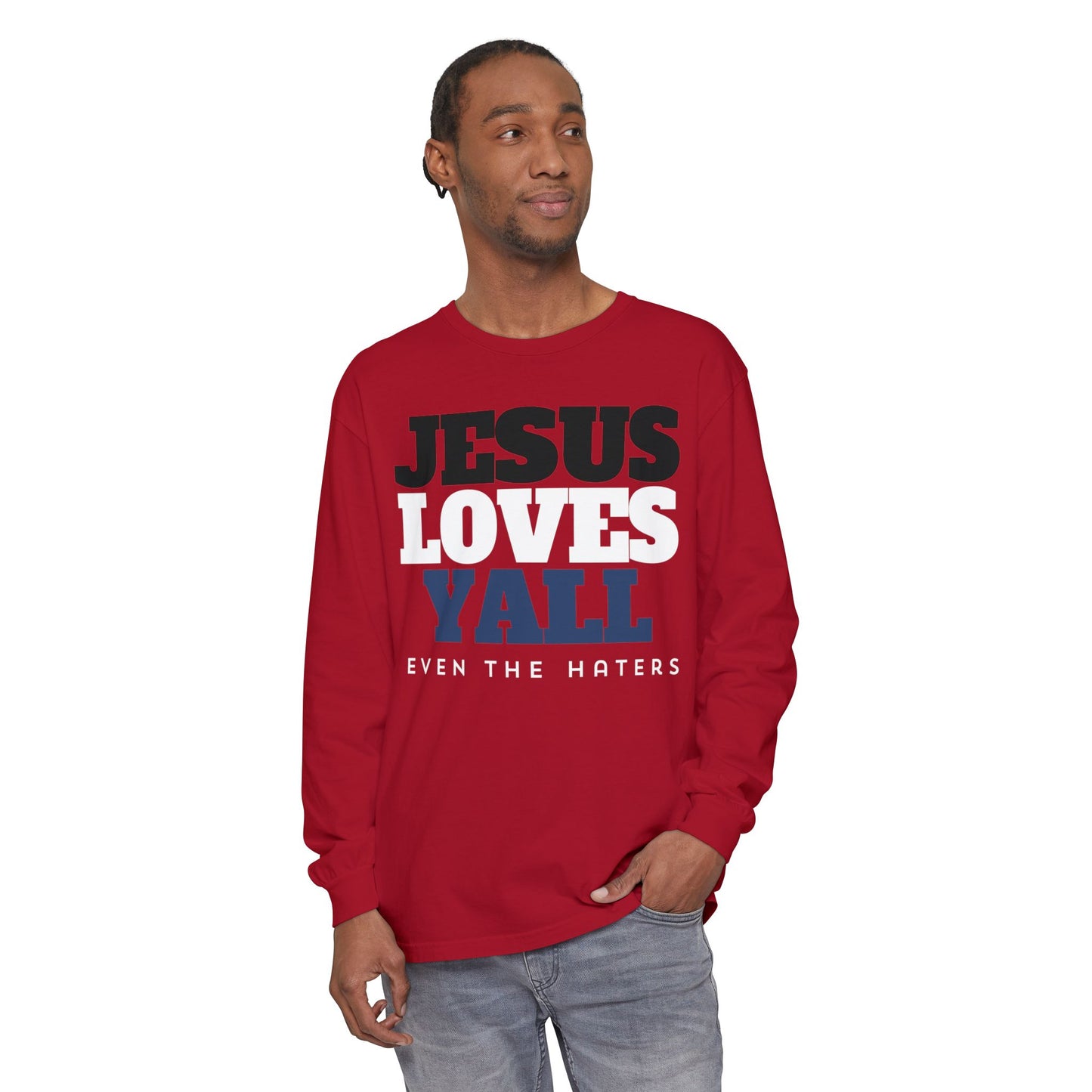 JESUS LOVES YALL LONGSLEEVE TEE