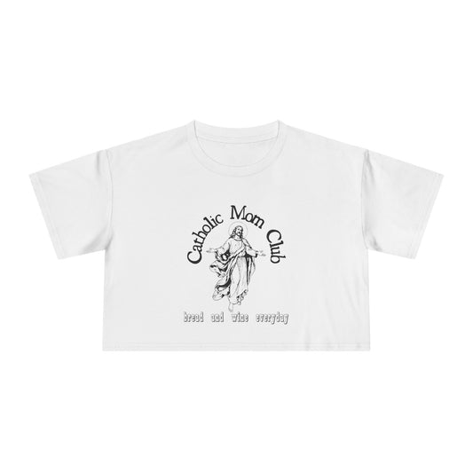 MOM CLUB CROP TEE