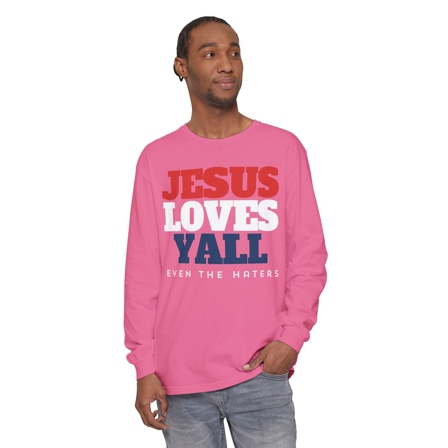 JESUS LOVES YALL LONGSLEEVE TEE