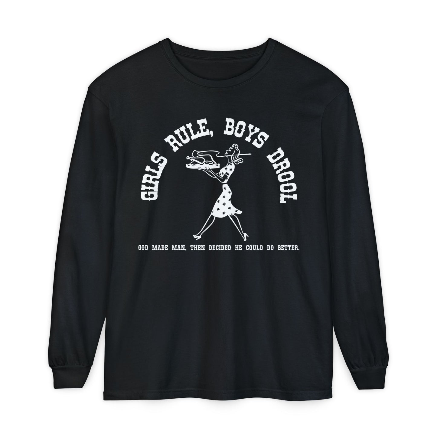 GIRLS RULE LONGSLEEVE TEE