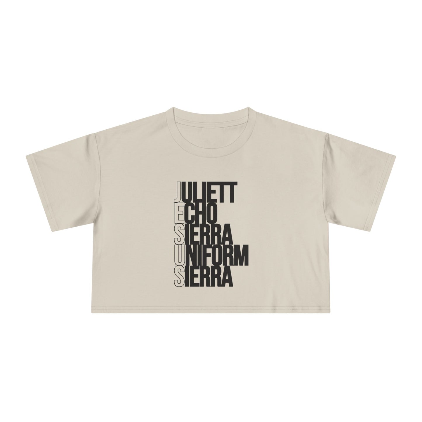 J E S U S CROP TEE