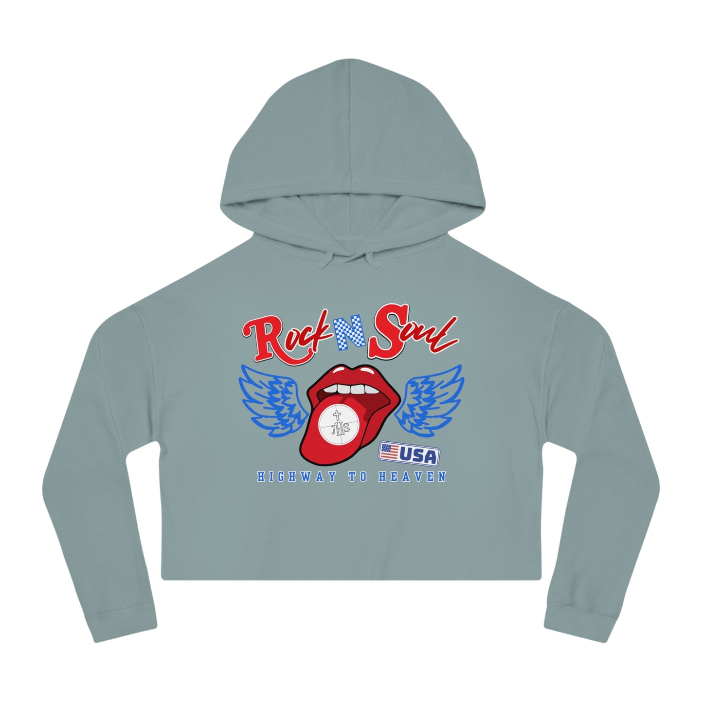 ROCK & SOUL CROP HOODIE