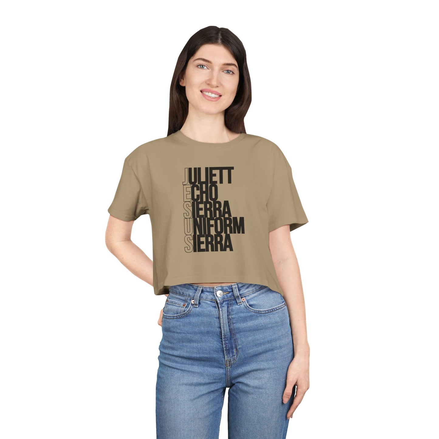 J E S U S CROP TEE