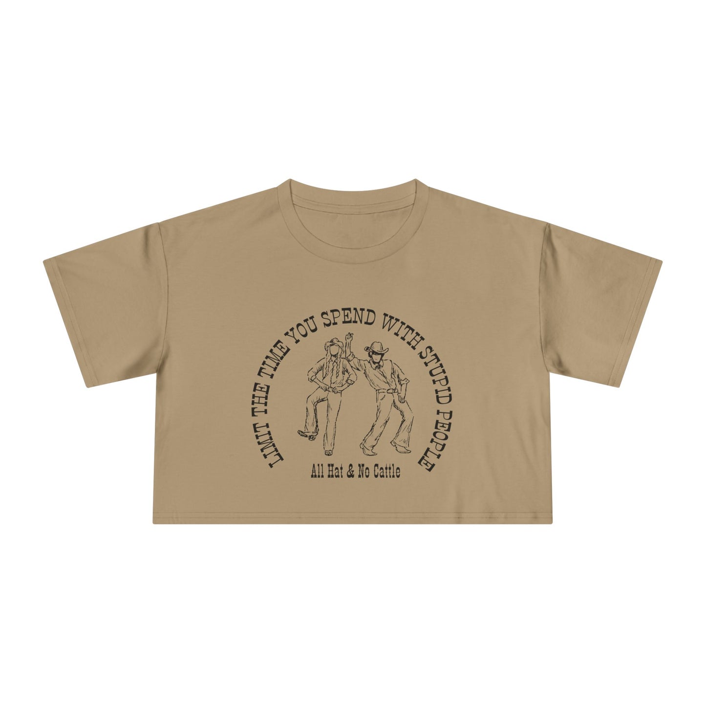 ALL HAT NO CATTLE CROP TEE