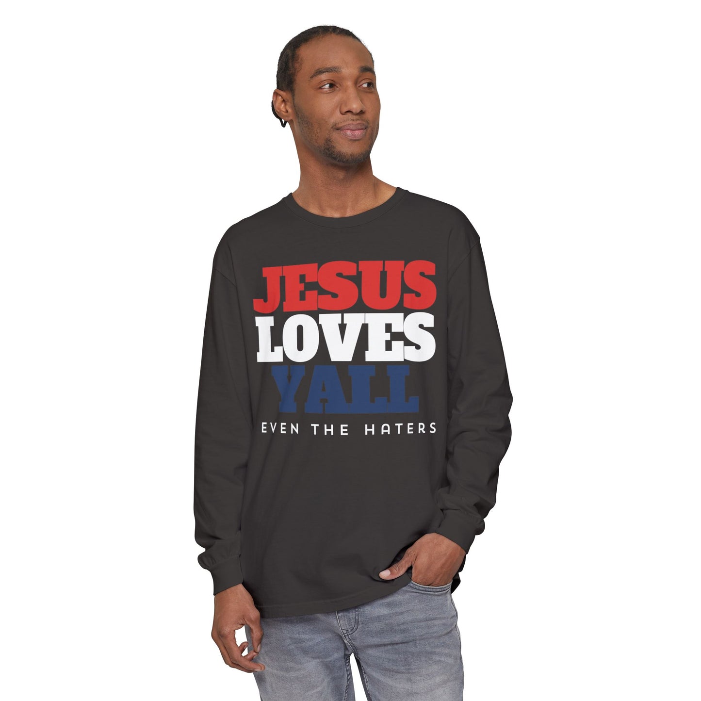 JESUS LOVES YALL LONGSLEEVE TEE