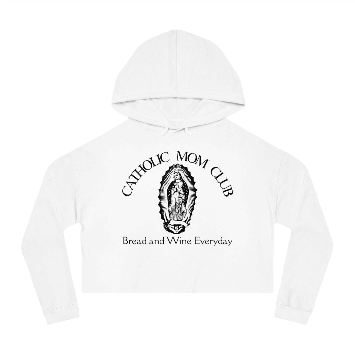 DONT PLAY MOM CLUB CROP HOODIE