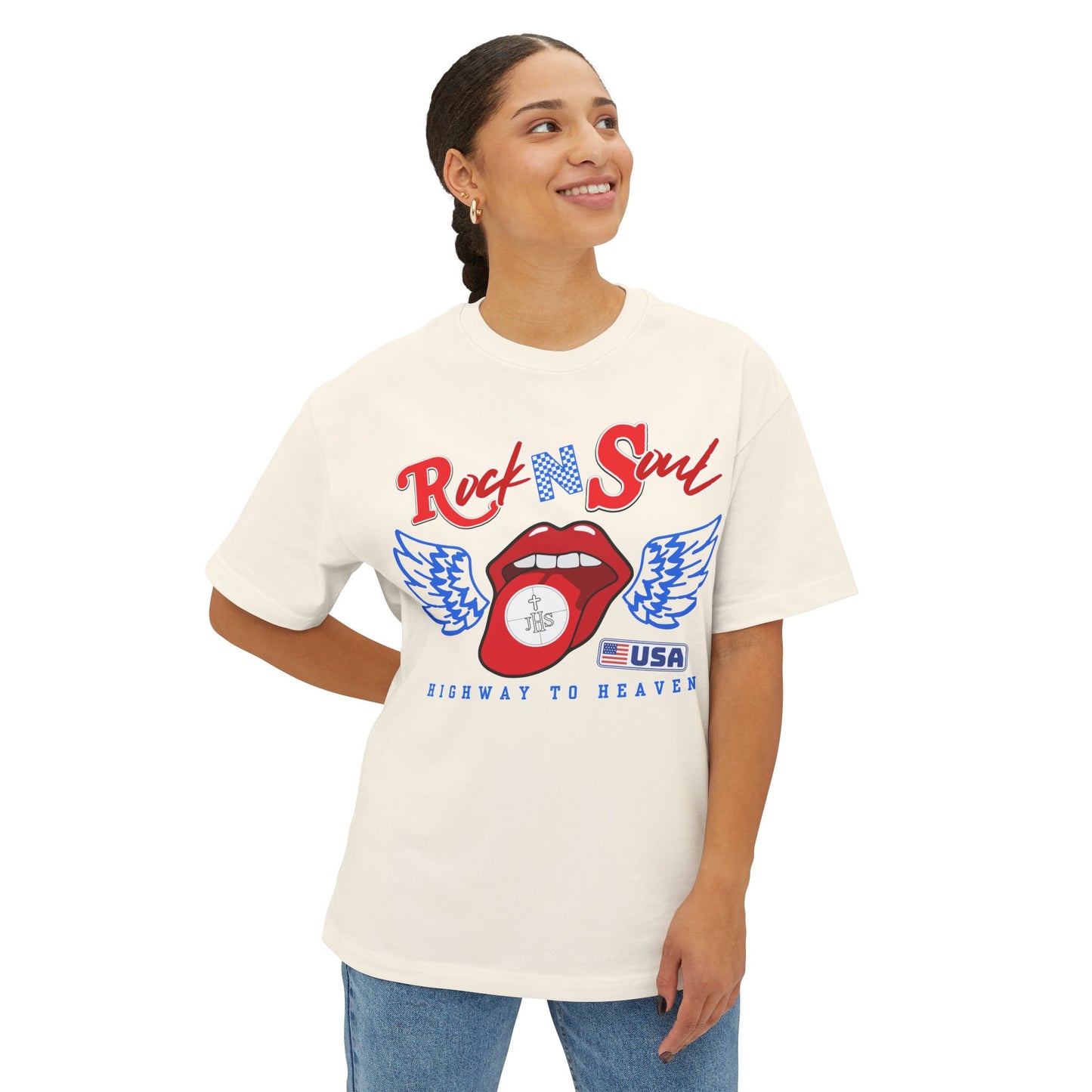 ROCK AND SOUL BOXY TEE