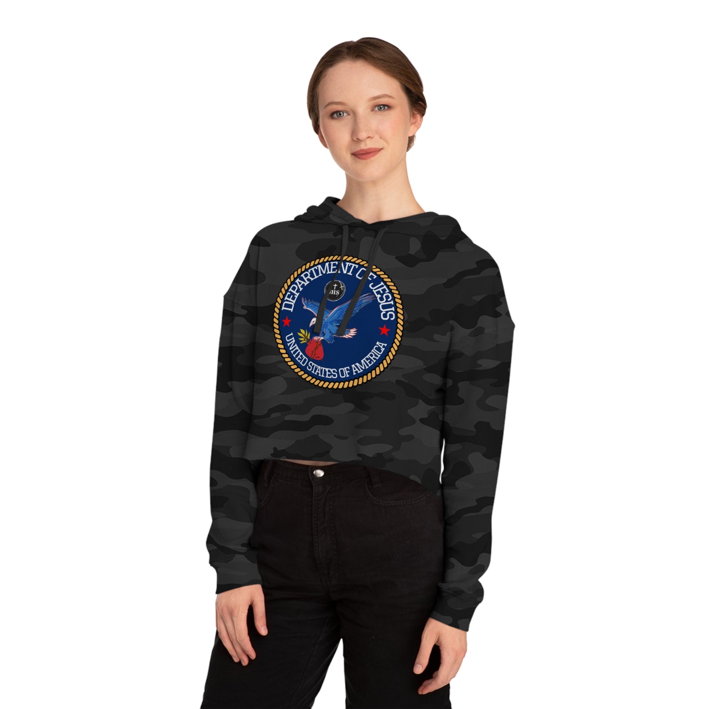 DEPARTMENT OF JESUS CROP HOODIE
